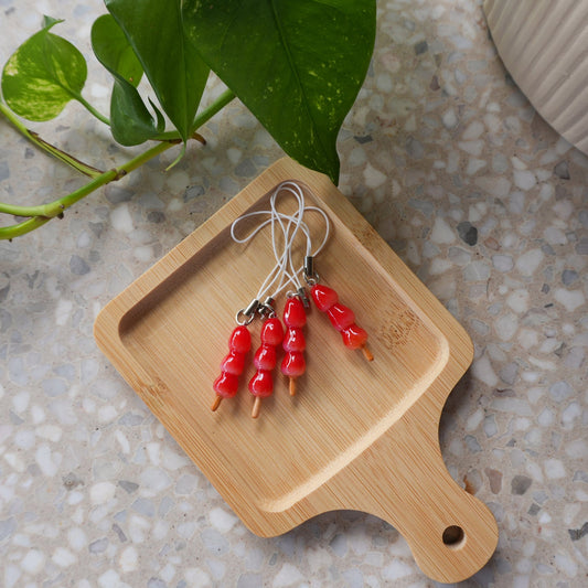 Strawberry Tanghulu Phone Charm